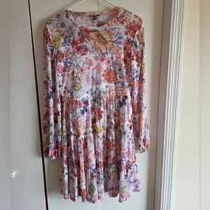 Love By Design Multicolor Floral Long Sleeve Dress